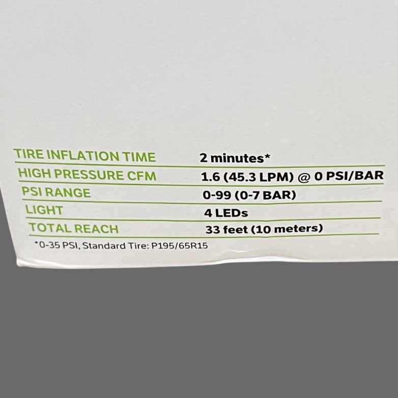 Slime Super Duty Pro Power Tire Inflator 40083 Dual Piston 12V Auto Shut Off New