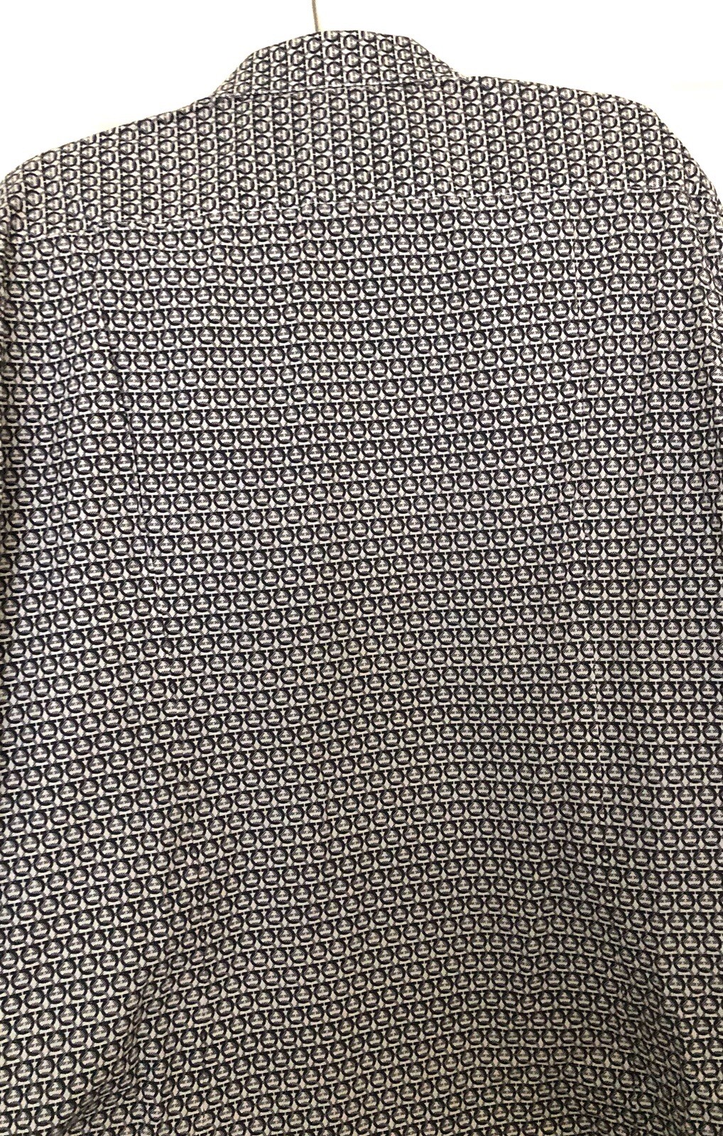 Salvatore Ferragamo Gancini Logo Button Long Sleeve Shirt XXL