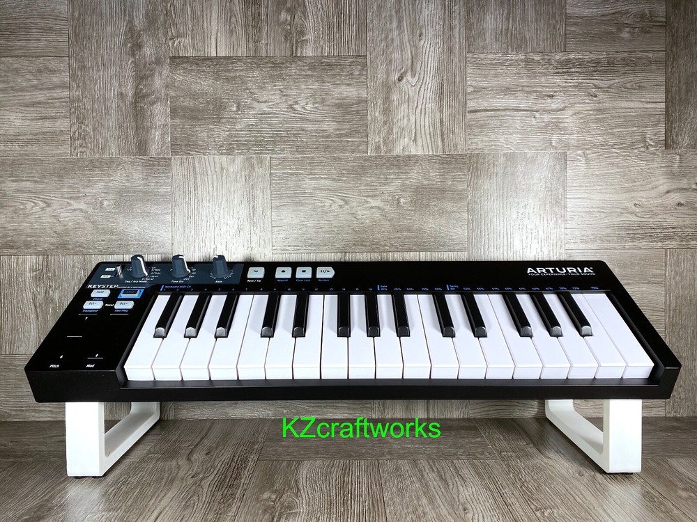 Stand for Arturia KEYSTEP 32 Controller - WHITE - Angled & Raised - US Seller