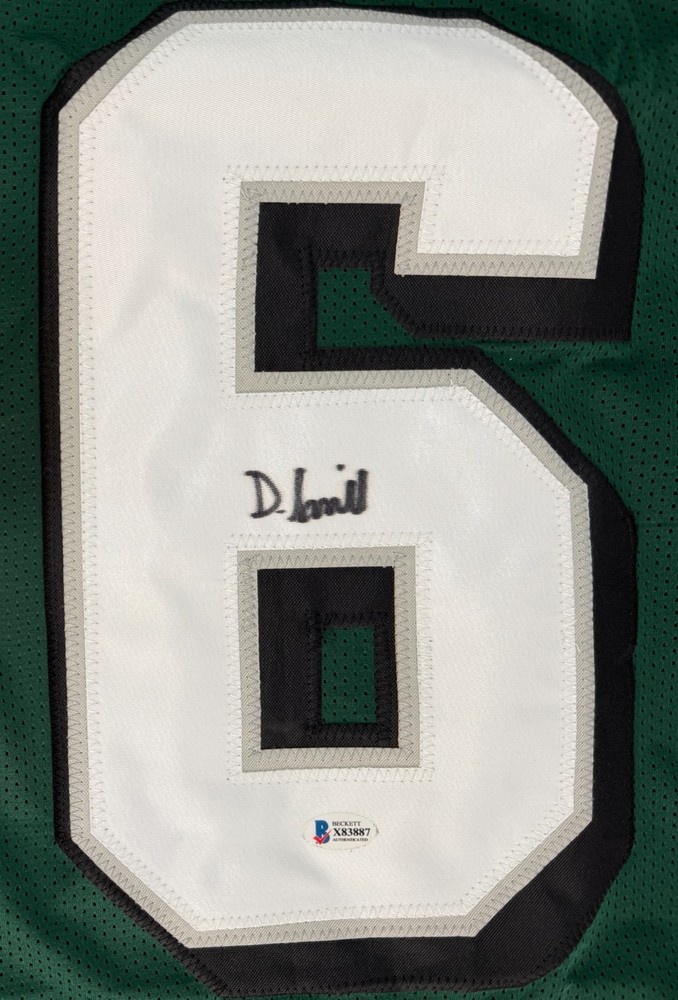 Devonta Smith Signed Green Custom Jersey Auto Beckett BAS COA