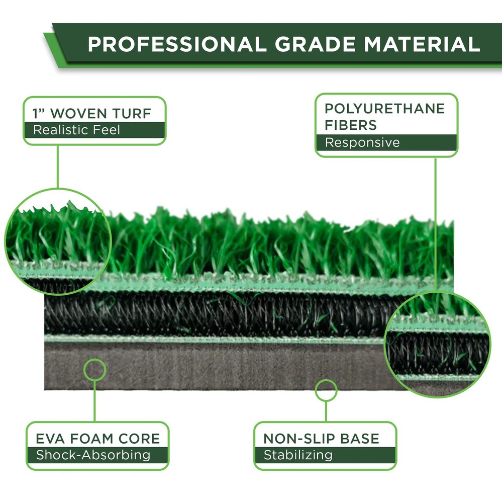 Professional Golf Hitting Strip Replaceable Mat Realistic Surface Fits SIGPRO