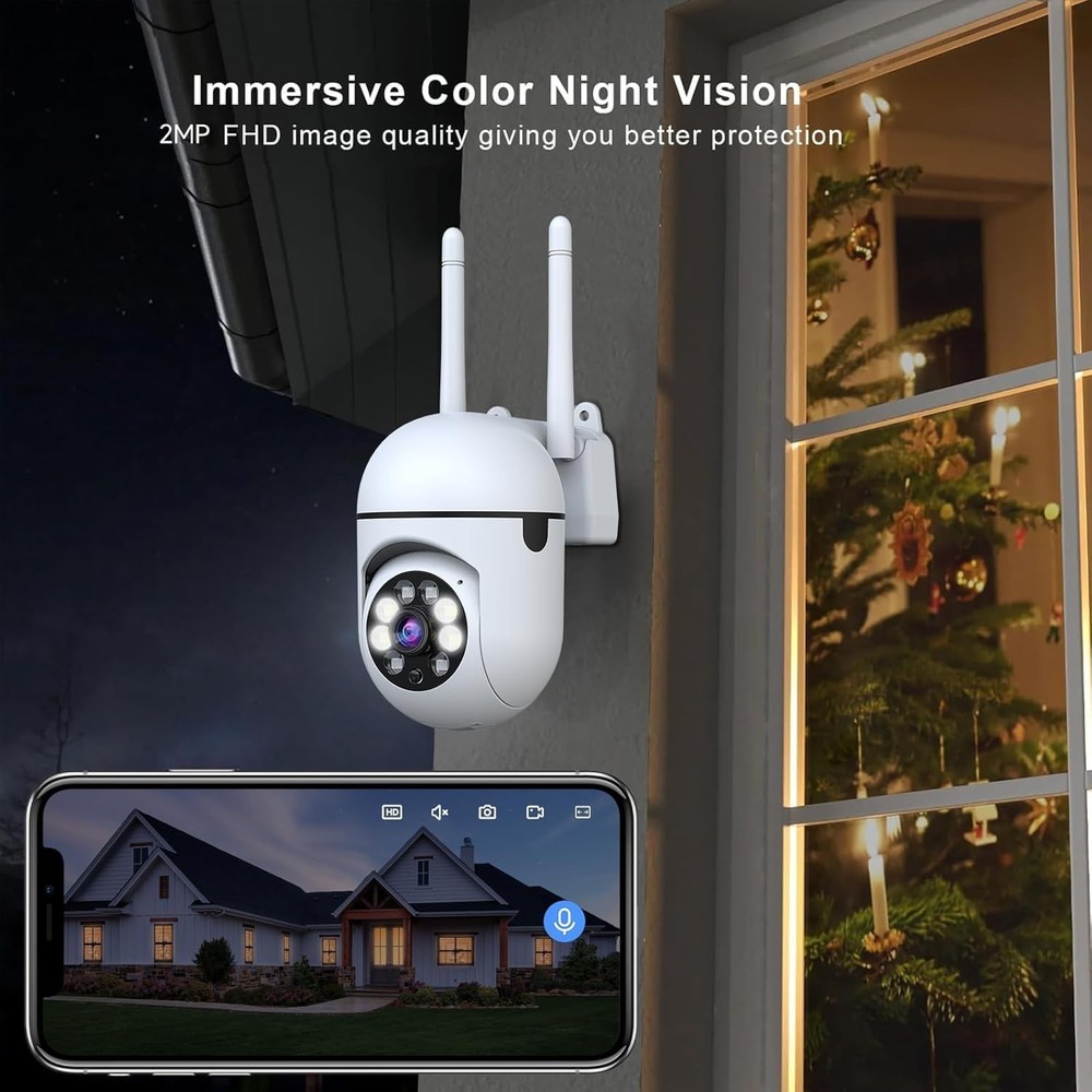 AI Motion Detection Surveillance Camera - Indoor/Outdoor & Cloud Storage
