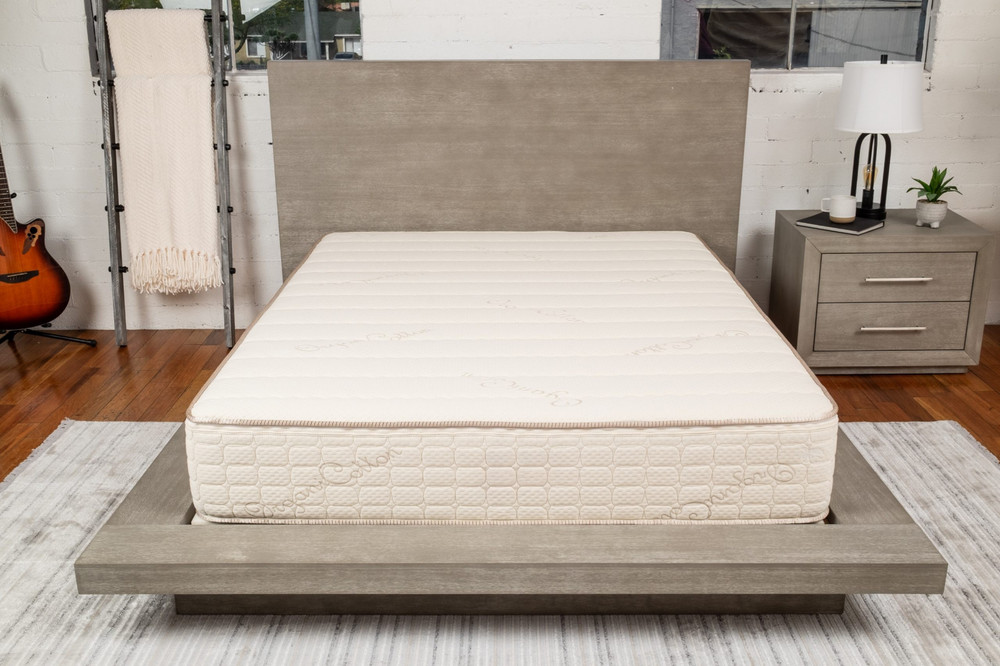Split Queen Massaging Zero Clearance Adjustable Bed & 13" Latex Mattresses