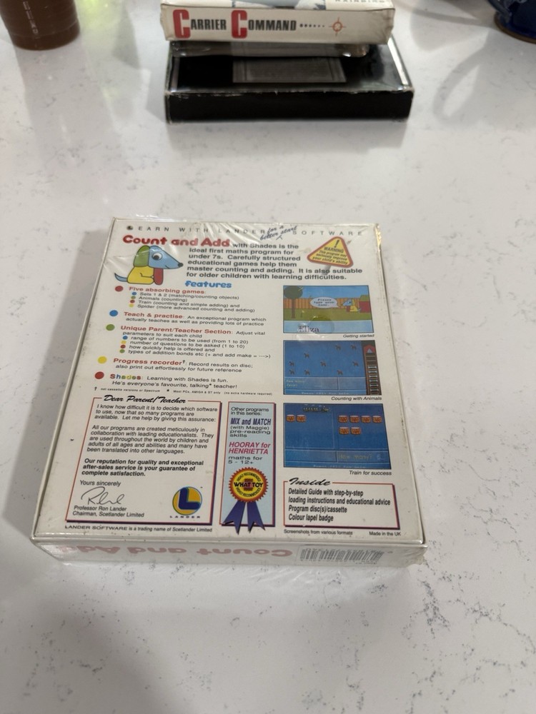 Atari ST Sealed Software Bundle Count And Add Chord Magic Midi Music Lessons NOS