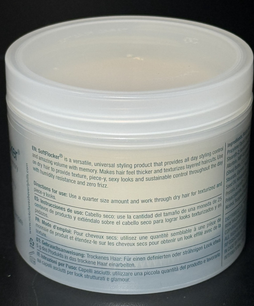 Nick Chavez Soft Flocker Volume Hold & Memory with Shea Butter ~ Texture (4 oz)