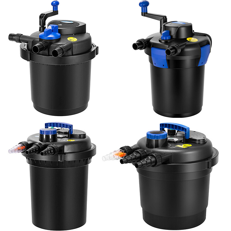 Pond Pressure Bio Filter with 13W UV Light for Koi Ponds 1600/2100/2600 Gallon
