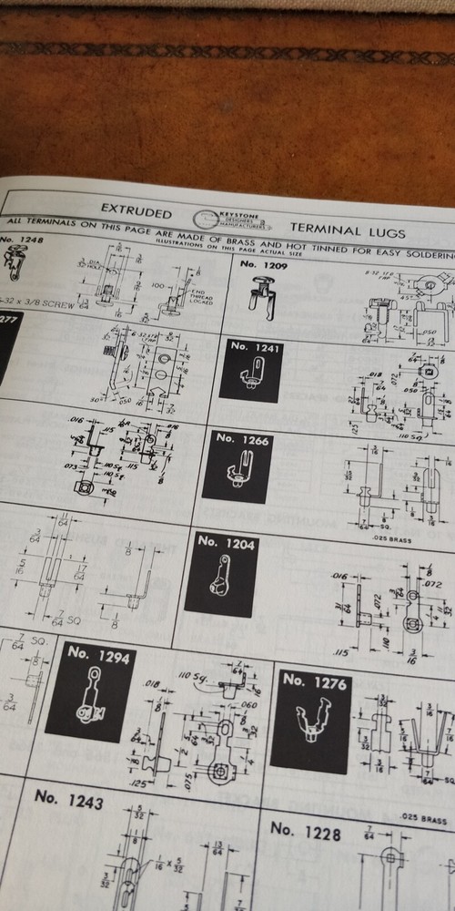 1950's Keystone Electric Corp ~ Catalog ~ Electric components