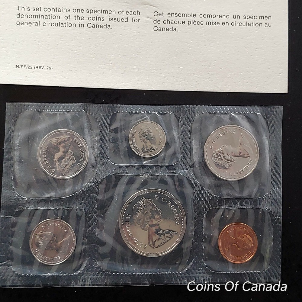 1980 Canada Prooflike 6 Coin Original Set Multiple Sets Available #coinsofcanada
