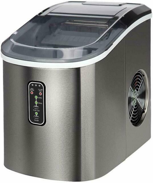E EUHOMY IM-01 26lbs Countertop Ice Maker - Silver