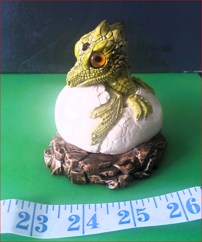 Hatching Green Dragon from egg - Windstone Editions US - by M. Pena