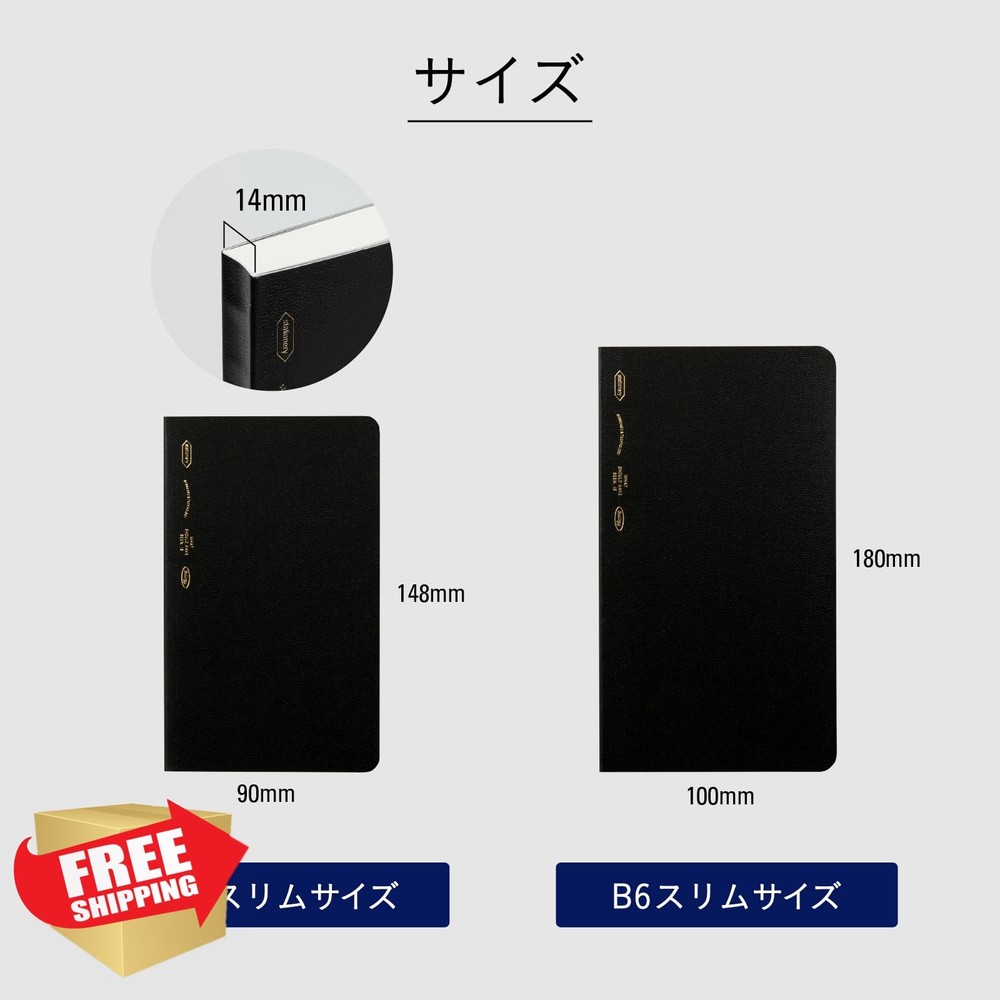 STALOGY B6 Slim Squared Notebook 365 Days Black