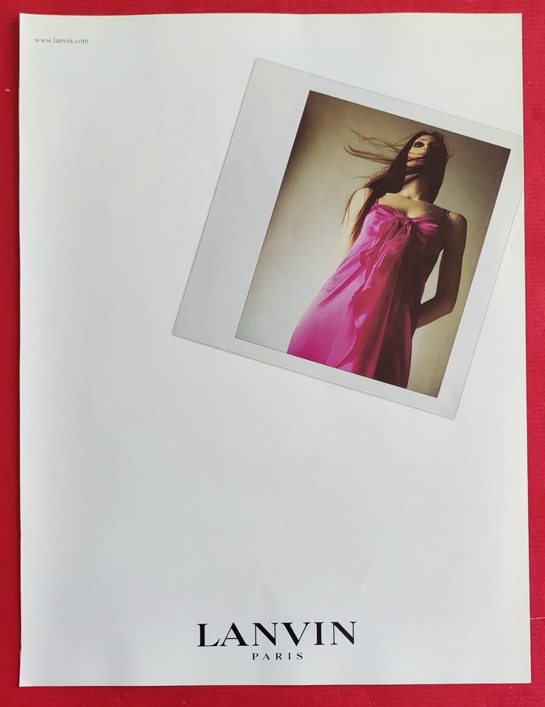 Press advertisement: LANVIN Paris 2004