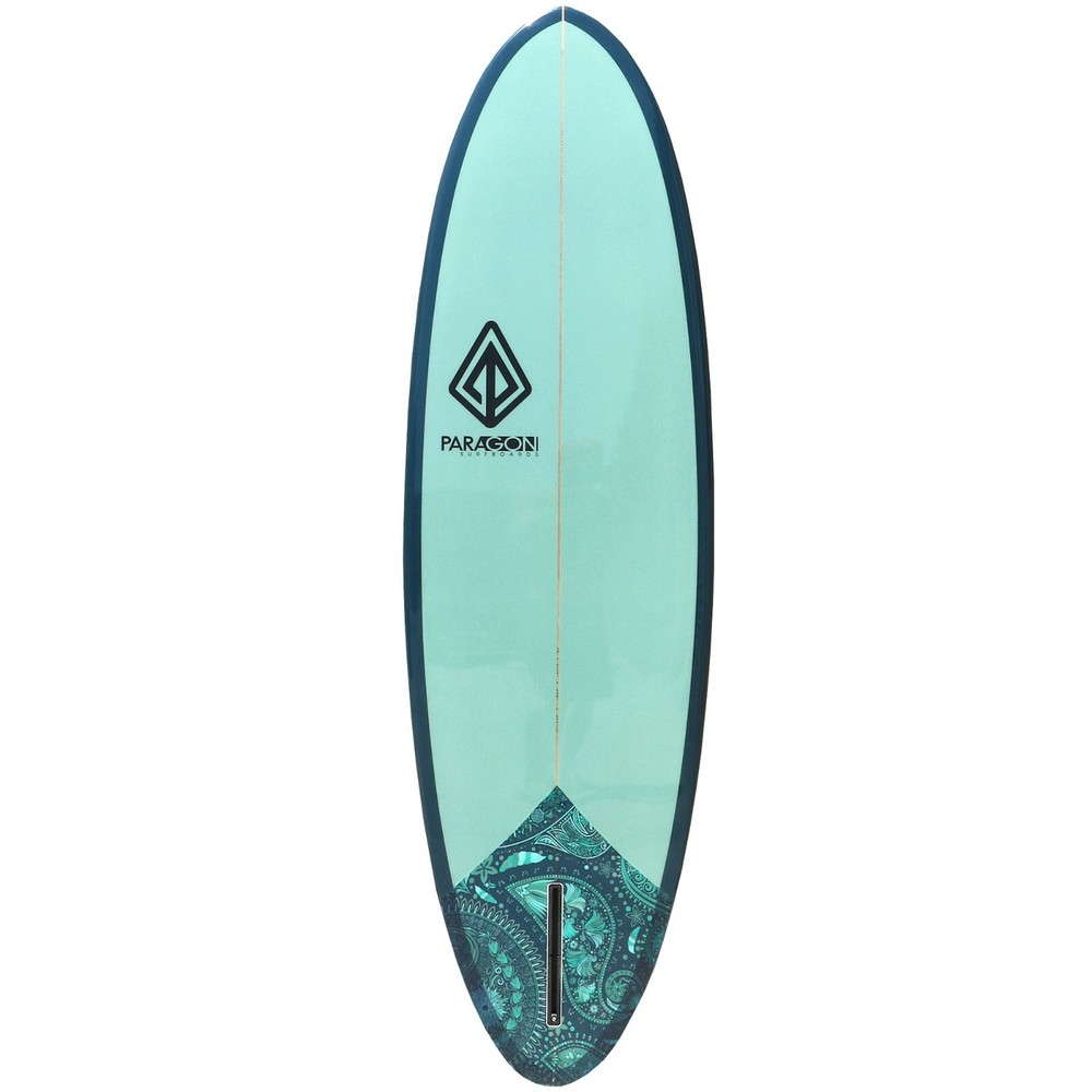 6'6" Retro Egg Surfboard - SeaWeed (P44)