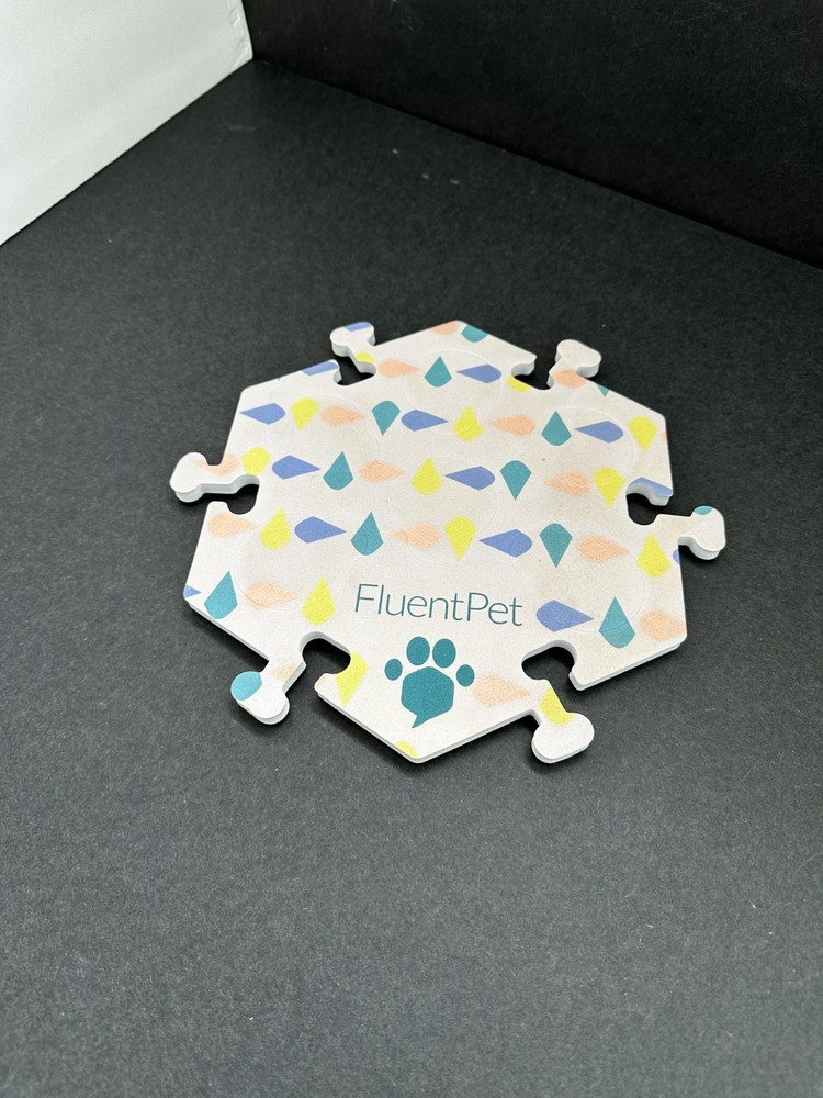 FluentPet HexTiles Single – Multi Color Desig – Button Mats Only – Dog/Cat Setup