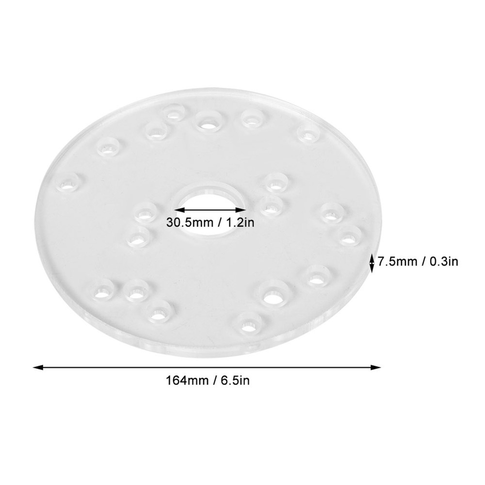 Universal Router Table Base Plate Router Acrylic Base Plate With Centering NY