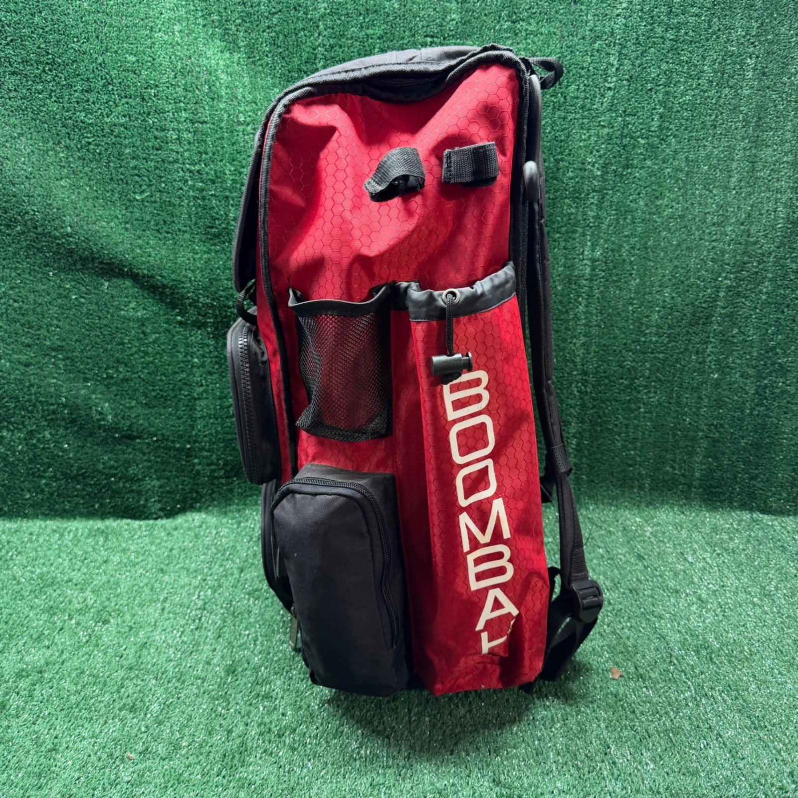 Boombah Superpack Red/Black Baseball Softball Bat Bag Backpack Equipment Storage