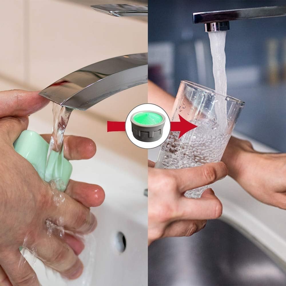 Durable Abs Sink Aerators - Impurity Filtering & Efficient Water Flow, 10 Pack