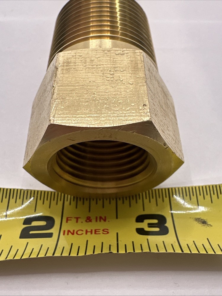 Brass Threaded Stepped Thermowell 3/4" NPT x 7.5" Insertion Open Box
