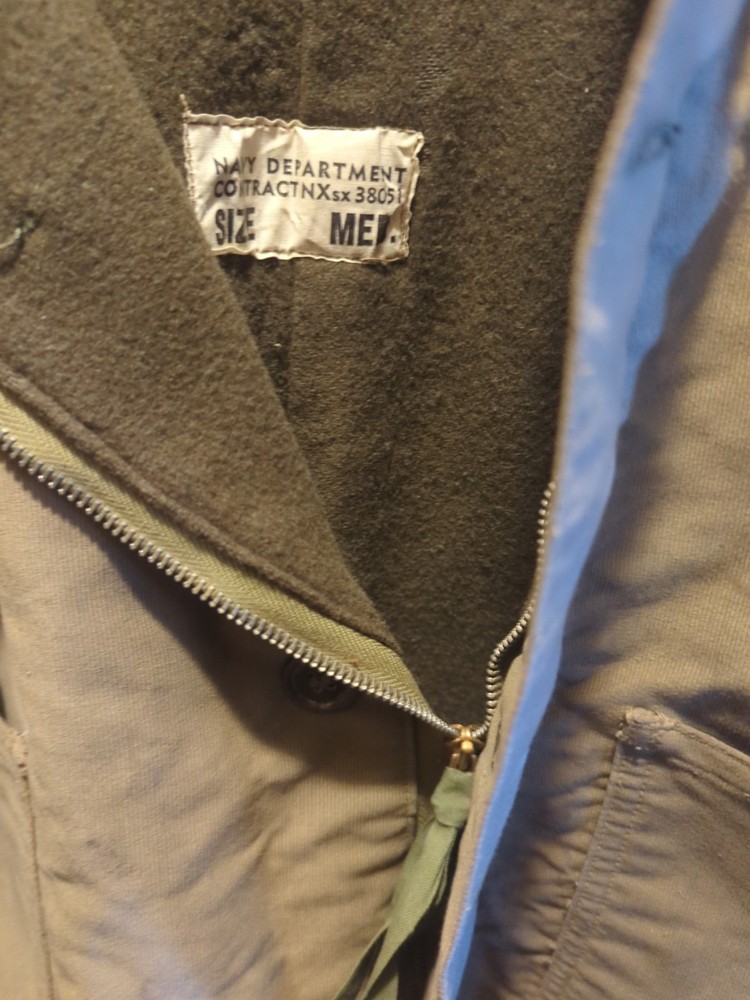 WW2 USN Deck Bibs Wool Lined Bib US Navy