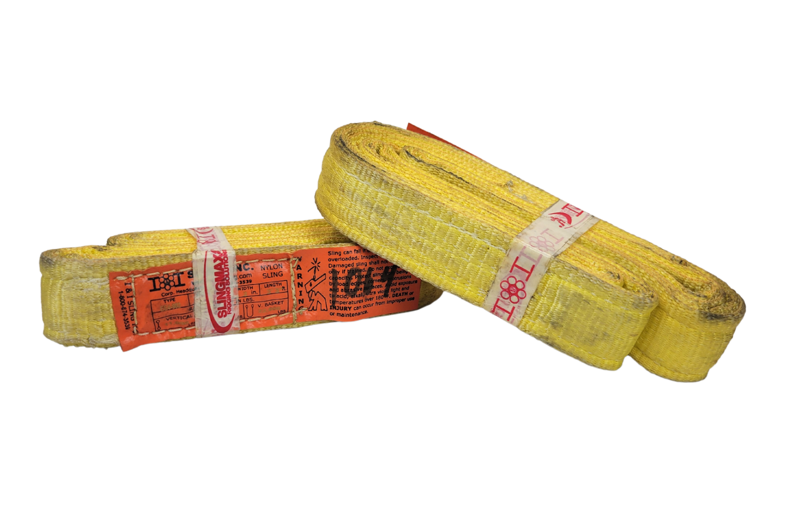 2" x 8 ft Web Nylon Eye and Eye Sling Double Ply / Tow Strap *mocinc.1982*