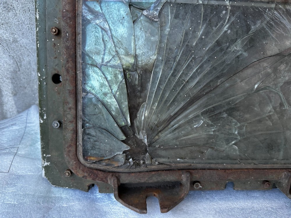 Tank T-72 window from the hardware