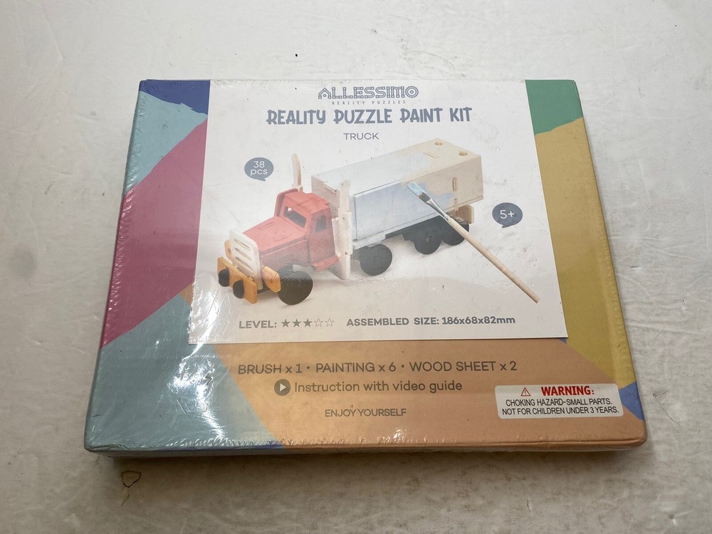 Allessimo Truck Reality Puzzle Paint Kit