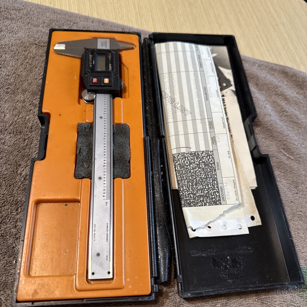 Fowler & NSK Max-Cal Electronic Digital Caliper with Case