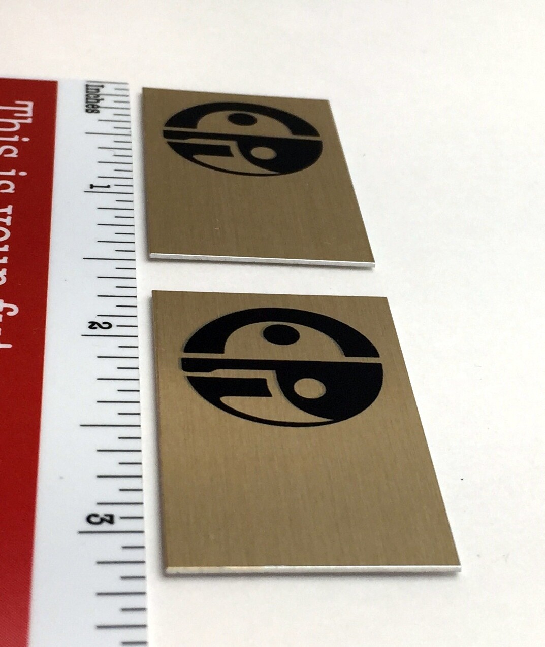 EPI Speaker Badge Logo Emblem Custom Aluminum Pair