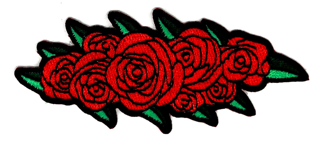 Grateful Dead Roses Embroidered Rock Iron on Patch