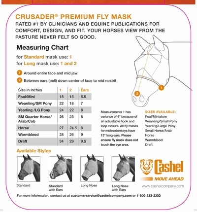 Cashel Quiet Ride Standard Fly Mask