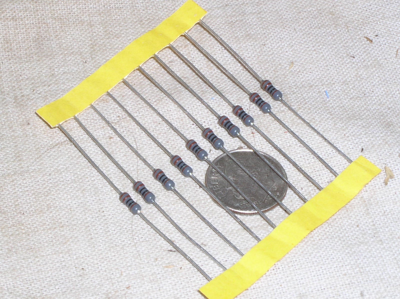 10 NEW 1K 1 K METAL FILM MF 1 KILO 1000 OHM 1/4 W .25 W WATT 1% RESISTOR FR SHIP