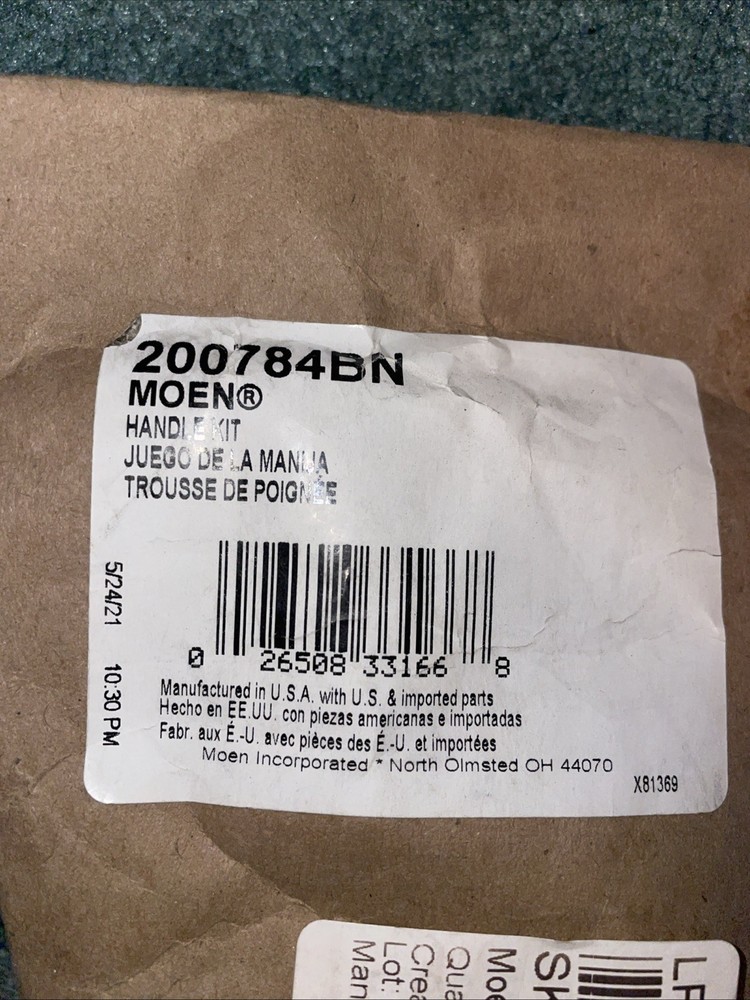 200784Bn Moen Handle Kit