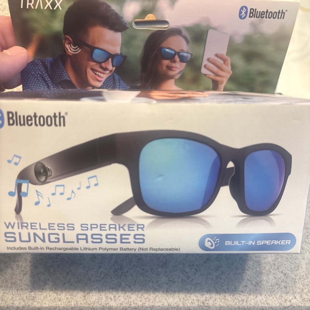 TRAXX Bluetooth Wireless Sunglasses, Built In Speaker