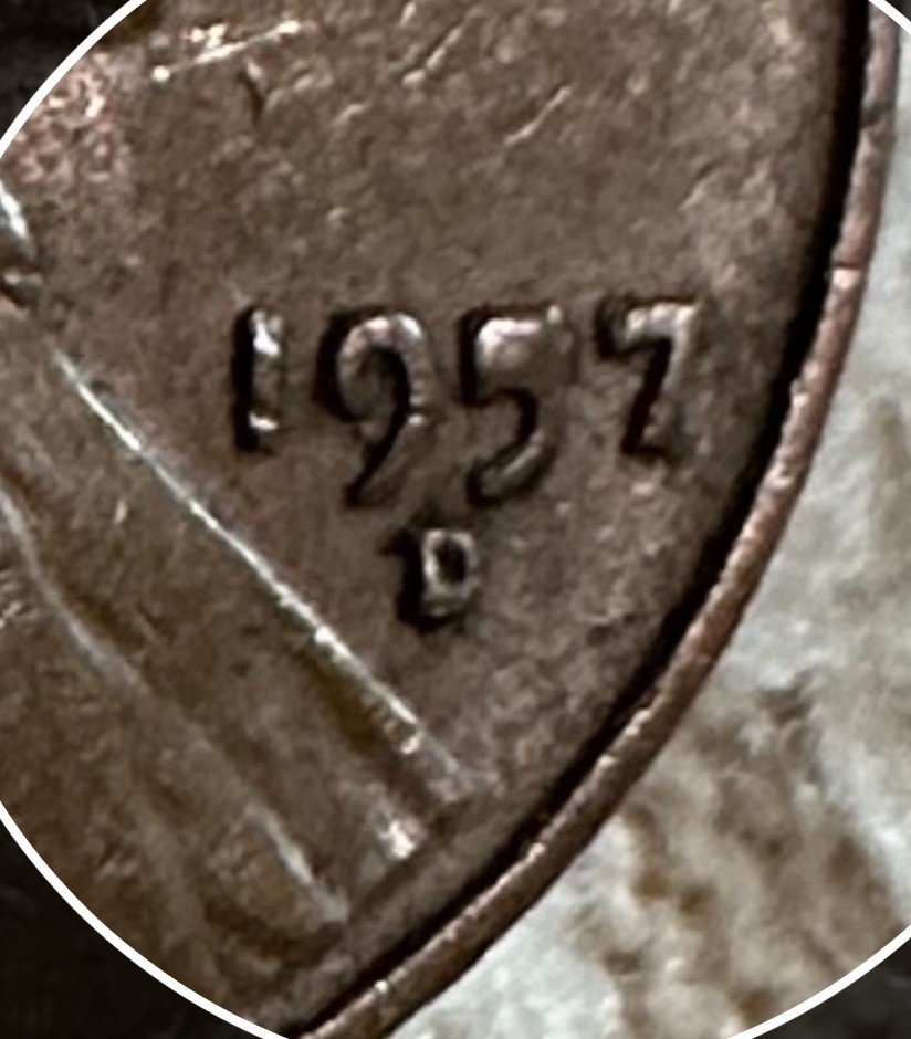 1957 D Wheat Cent Rare