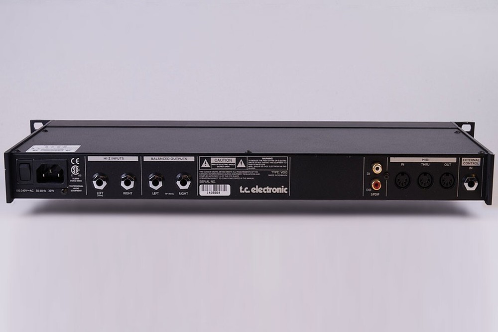 TC Electronic G-Force Digital Guitar Multi Effects Processor, 1U 1RU Rack Mount