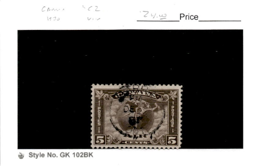 Canada, Postage Stamp, #C2 Used, 1930 Airmail Globe (AG)