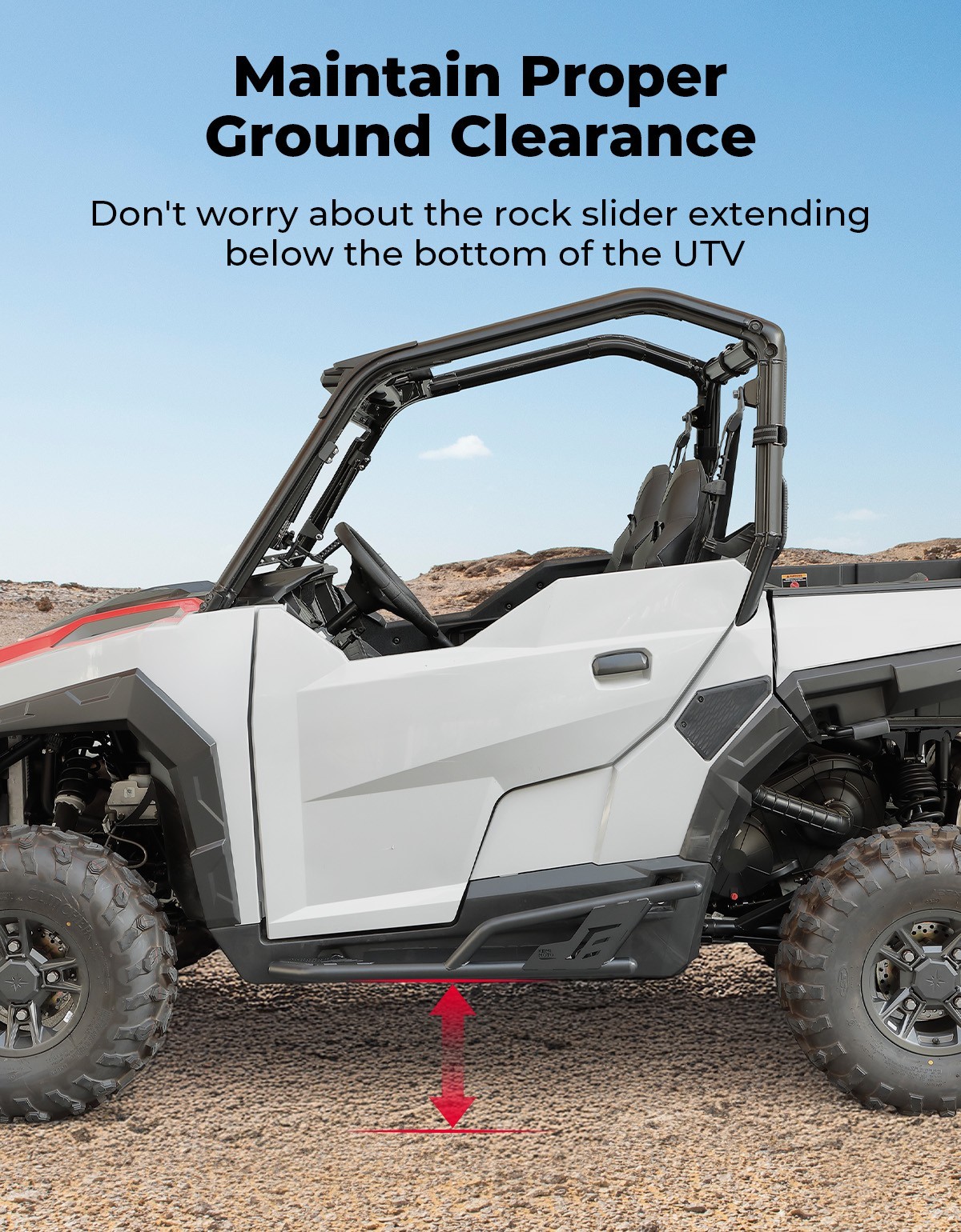 KEMIMOTO Pair Nerf Bars Side Step Rock Sliders For 16-2026 General 1000/XP 1000