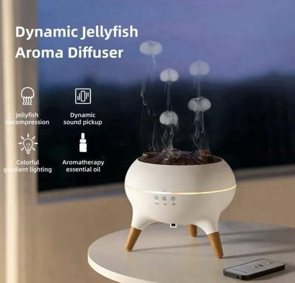Essential Oil Jellyfish Diffuser, Aromatherapy Diffuser, 250ml Ultrasonic Cool M