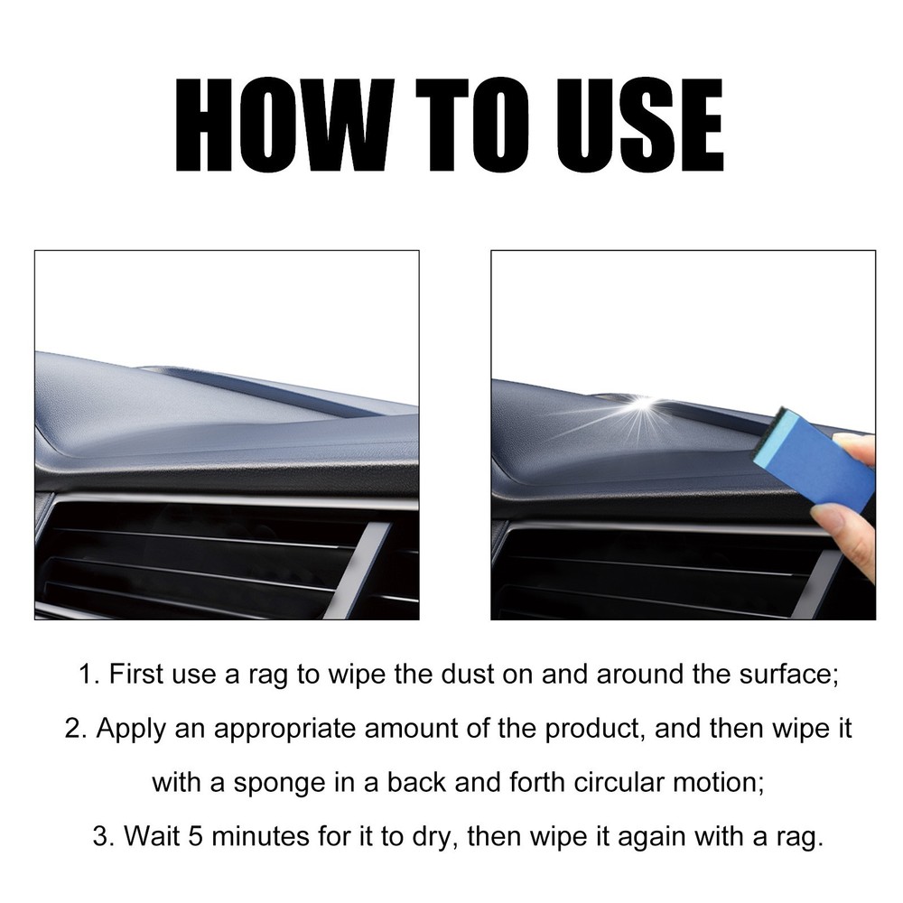 Plastic Restorer & Cleaner for Car Interior - Dashboard & Seats Decontamination