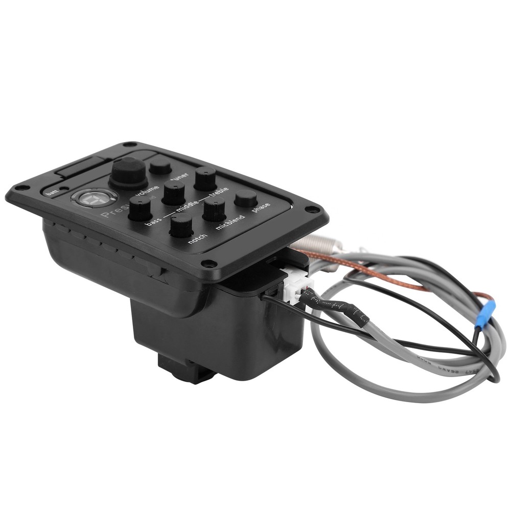 Pickup with Microphone Mixing Dual Mode Preamp Equalizer Piezoelectric WT