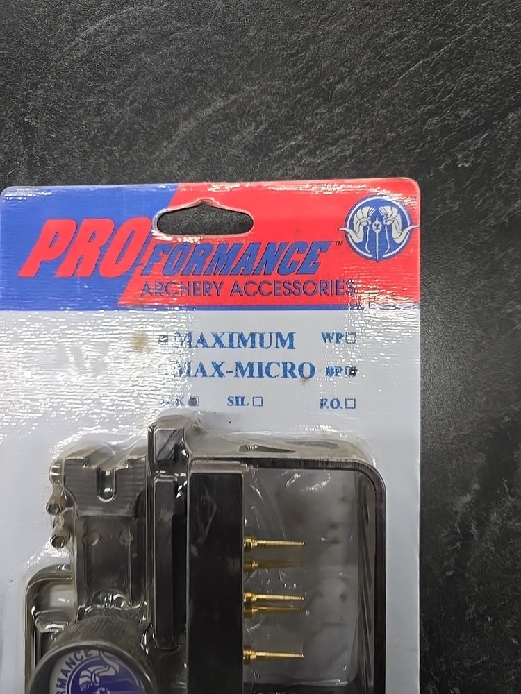 Pro-Formance MAXIMUM BP BLACK #MA802 BRASS PIN COMPOUND BOW SIGHT USA MADE