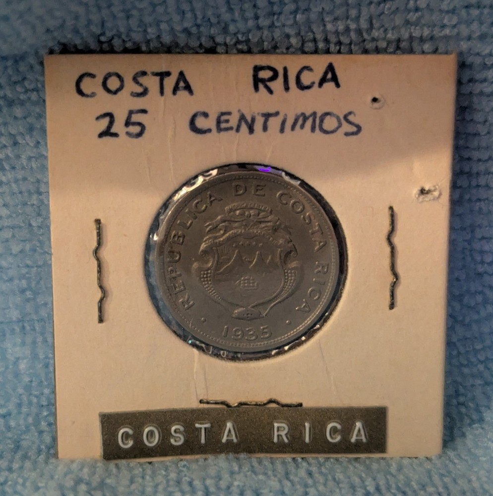 1935 Costa Rico 25 Centimos