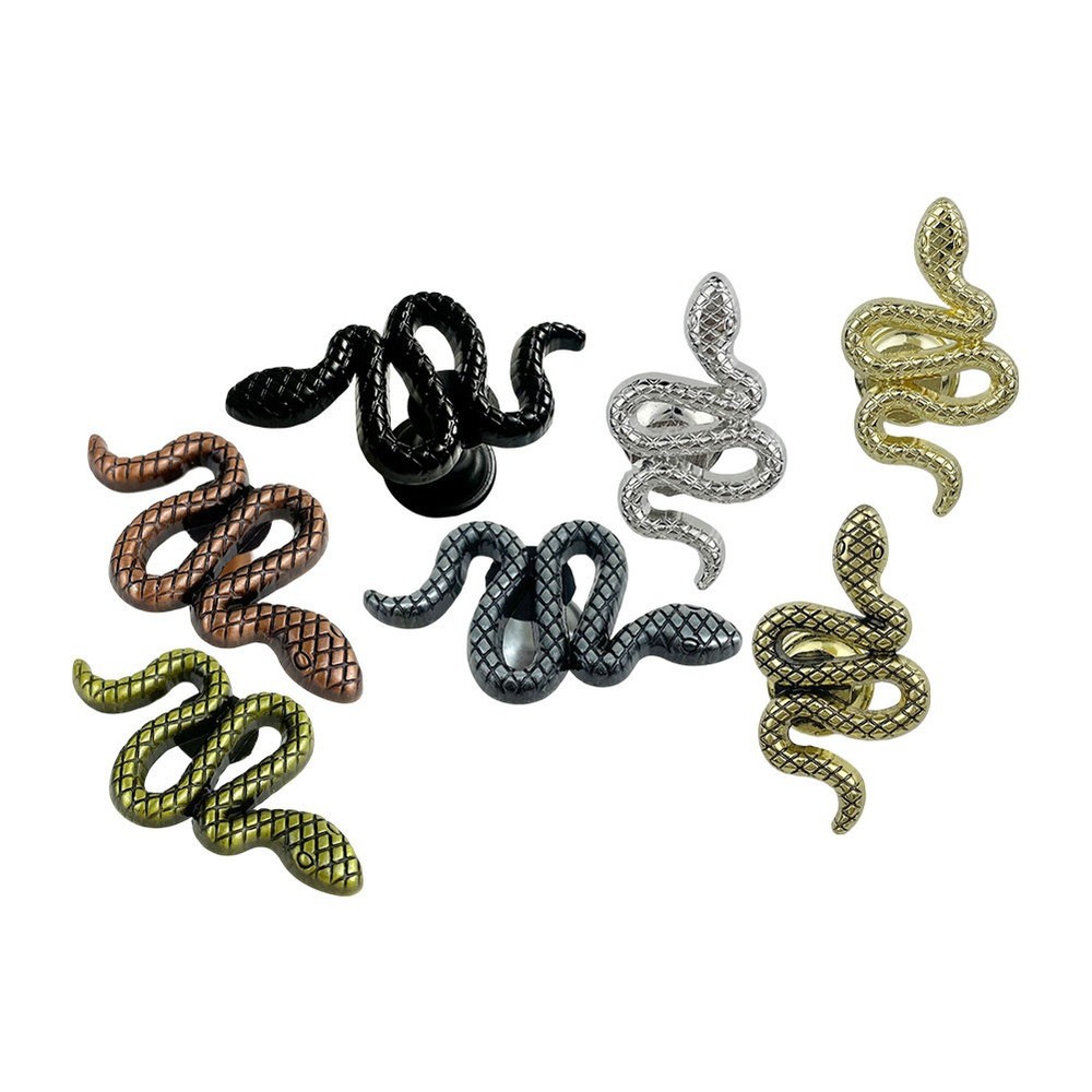 Easily Installed Decorative Snake Handle Knobs for Various Furnishings