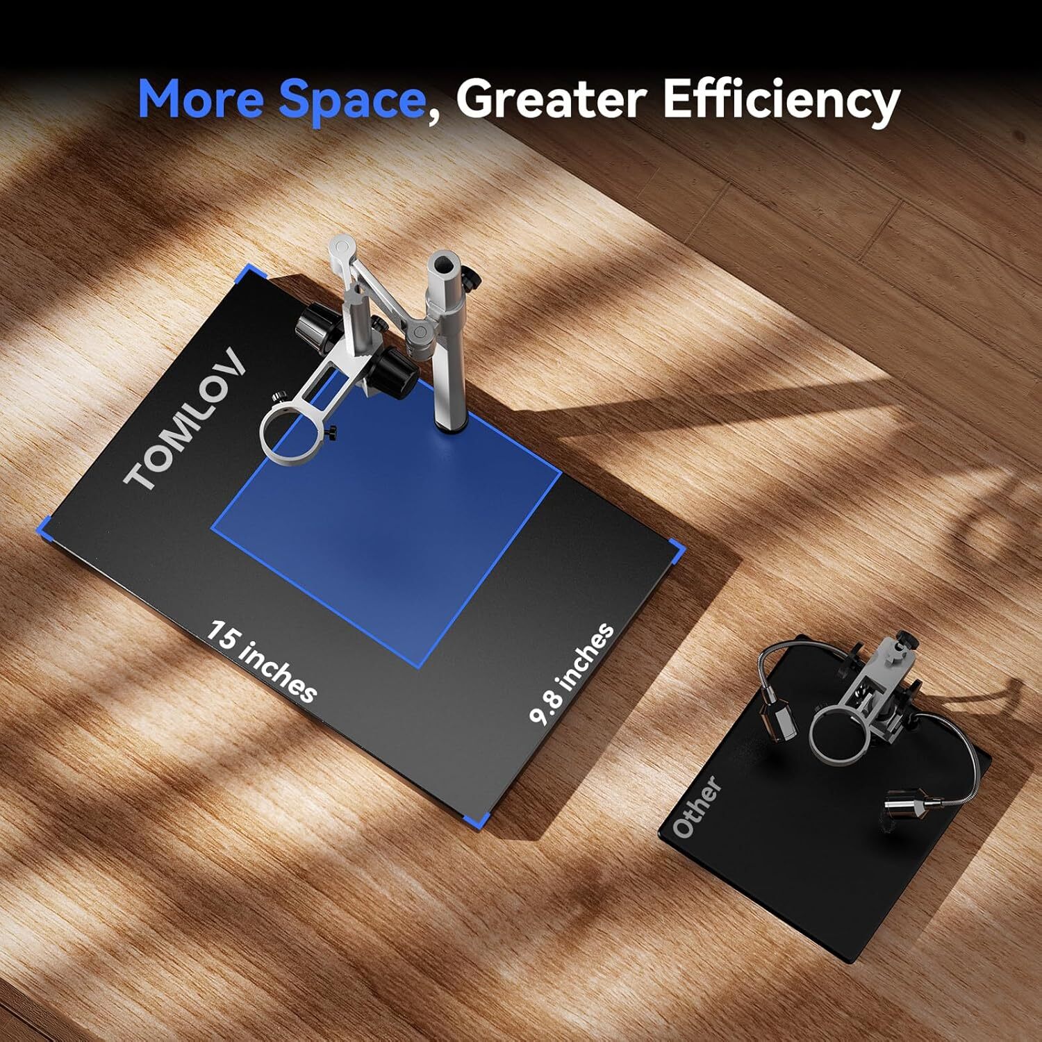 TOMLOV 4K Autofocus Digital Microscope 10.1" Spin Flex Arm Soldering Microscope