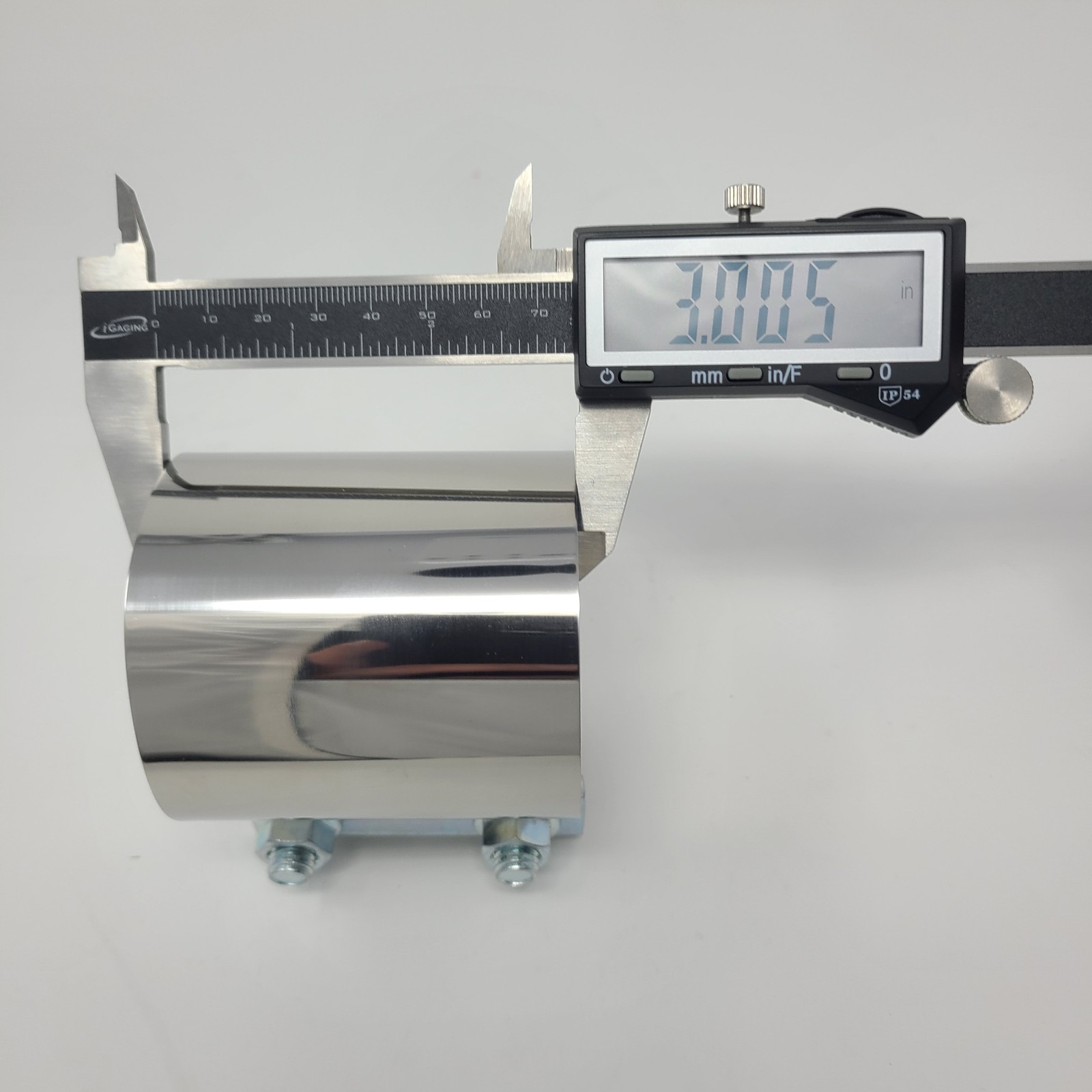 T304 Stainless Steel 2.75" Butt Joint Band Exhaust Clamp Sleeve Coupler Quality