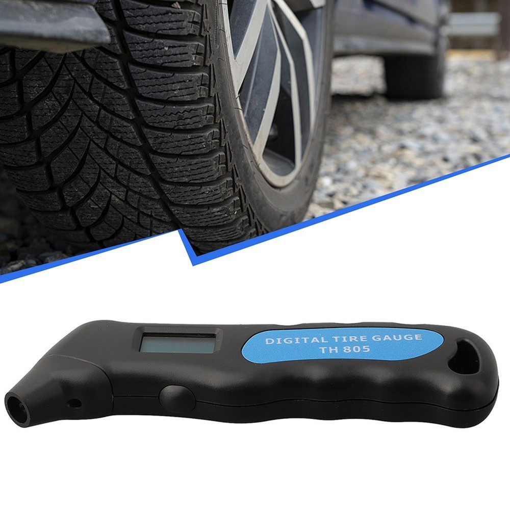 Compact Digital Tire Pressure Gauge with Automatic Data Saving Functionality