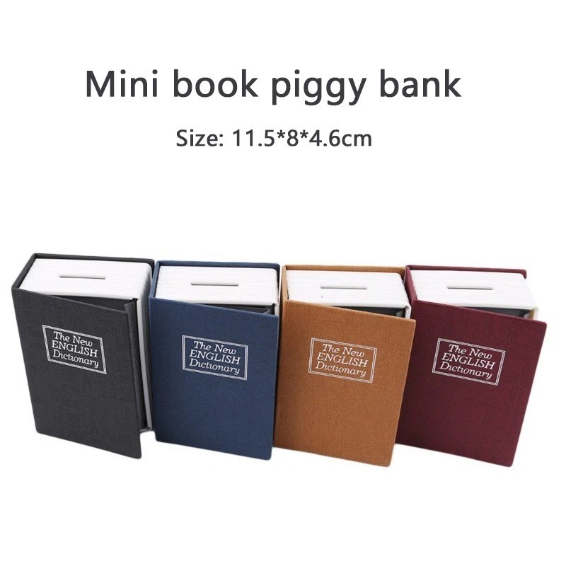 Book Safe Box with Combination Lock Dictionary Diversion Safe Secret Hidden Box