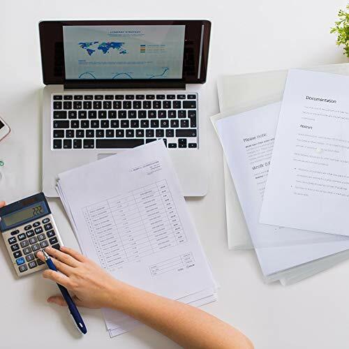 50pcs Poly Envelope,Clear Plastic Envelope Folder,Waterproof,Letter Size,A4 Size