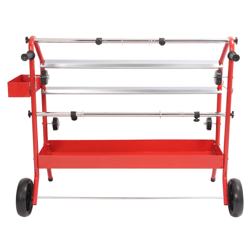 36" Mobile Multi-Roll Masking Paper Machine Dispenser Storage Tray Cutting Blade