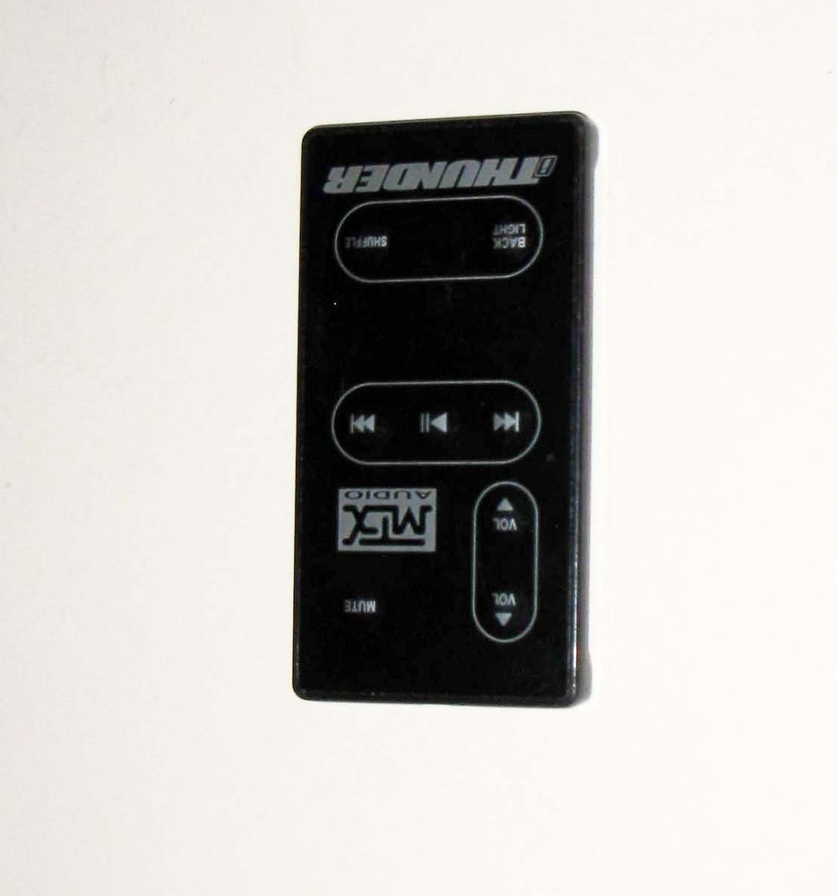 MTX Audio iThunder OEM Remote Control Black Unknown Compatibility Used